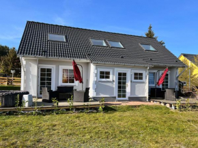 Ferienhäuser Insel Usedom Haus Mila 6 - Blick aufs Achterwasser! Whirlpool und Sauna in Lütow